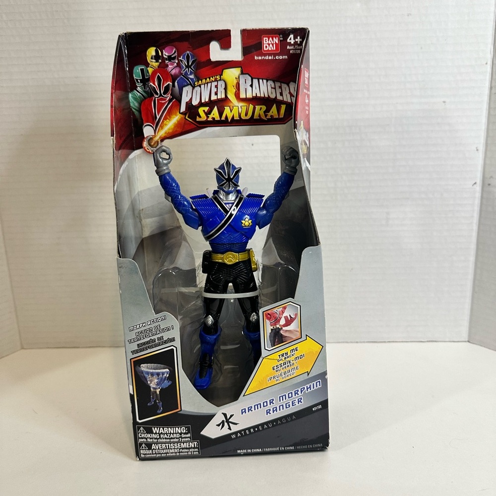 Power Rangers Samurai Armor Morphin Ranger Water Blue Action Figure New With Box